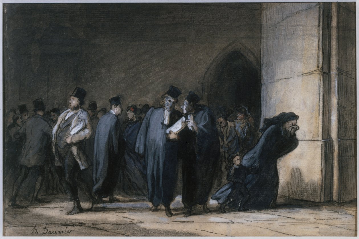 Au Palais de Justice - Honoré Daumier