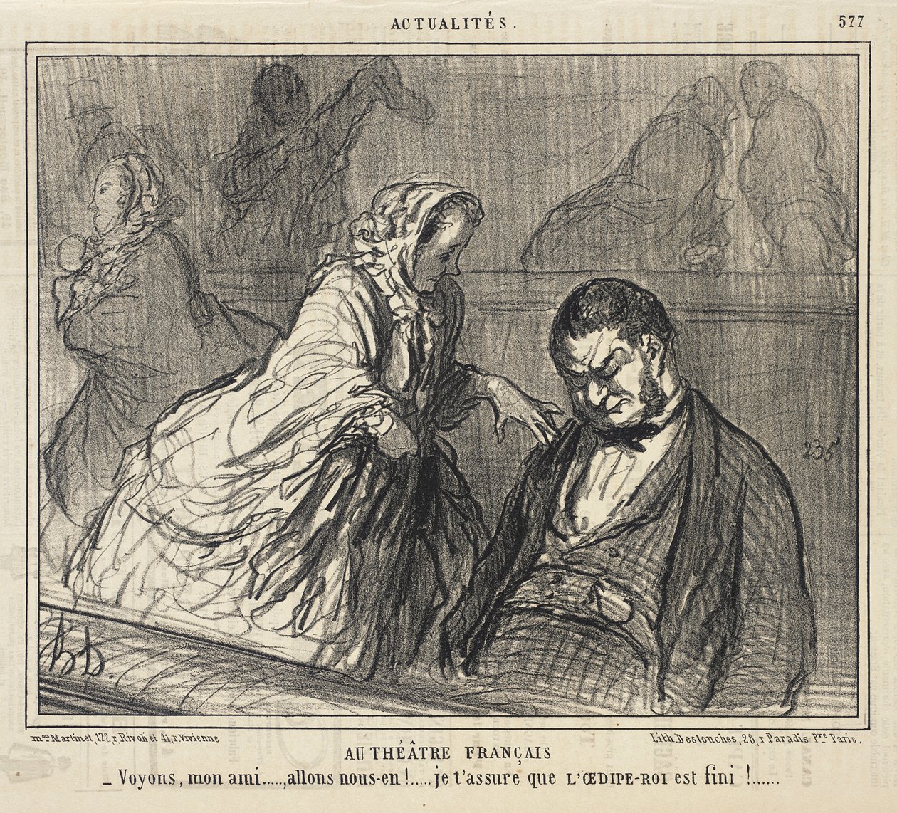 Au Théâtre Français... - Honoré Daumier