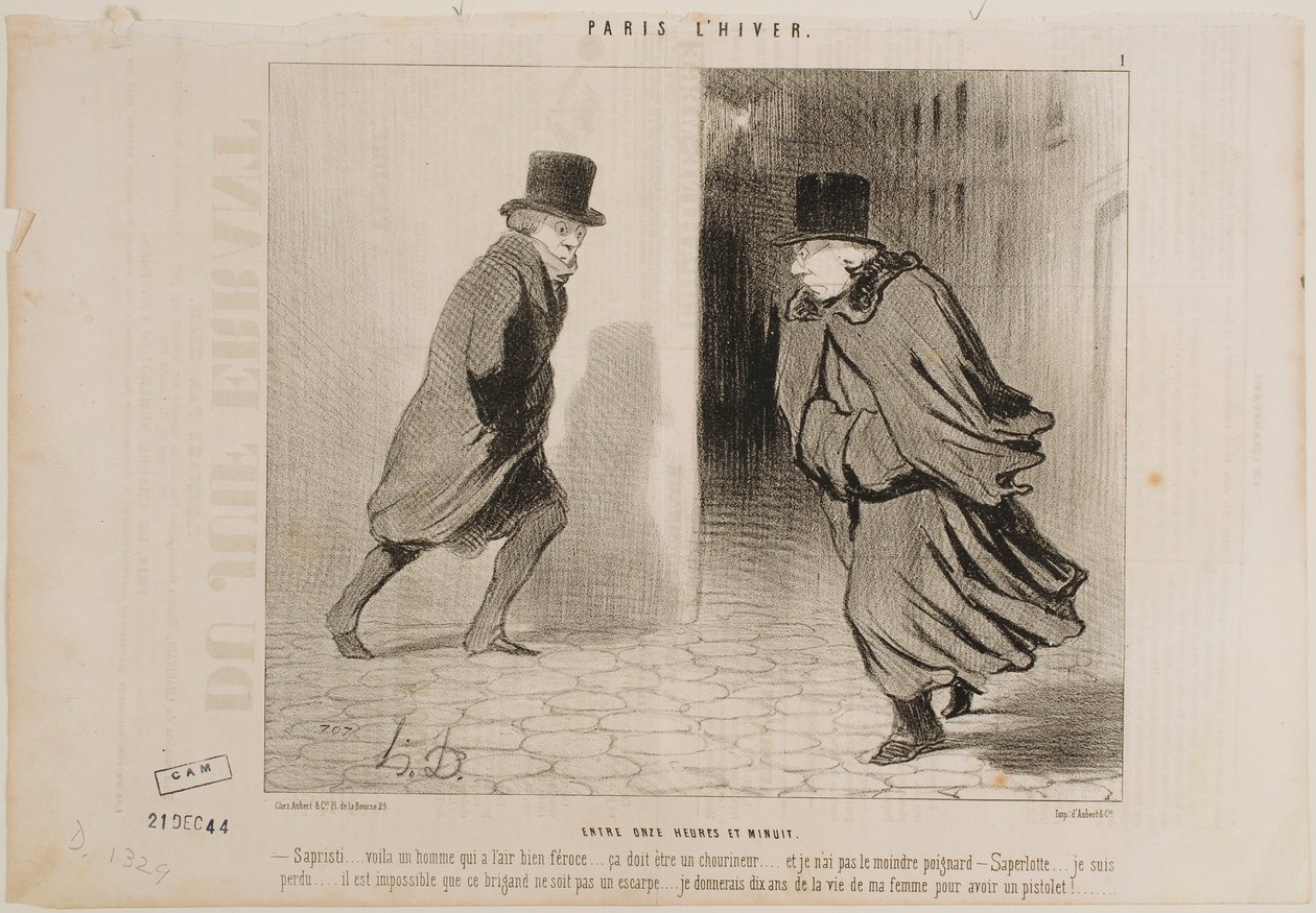 Entre 11 heures et minuit - Honoré Daumier