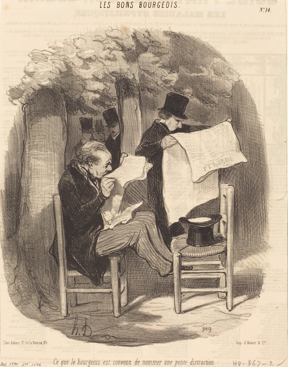 Ce que le bourgeois est convenu de nommer une... distraction - Honoré Daumier