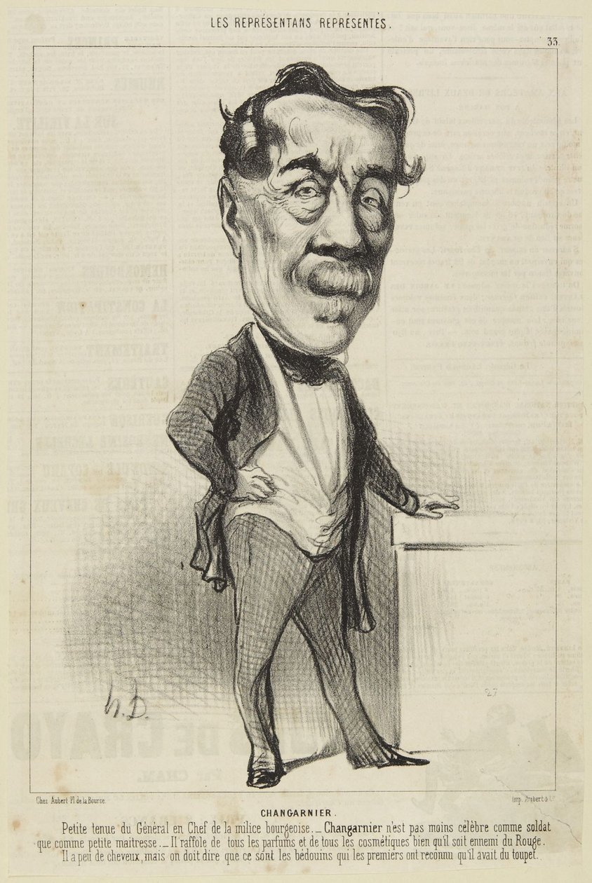 Changarnier - Honoré Daumier