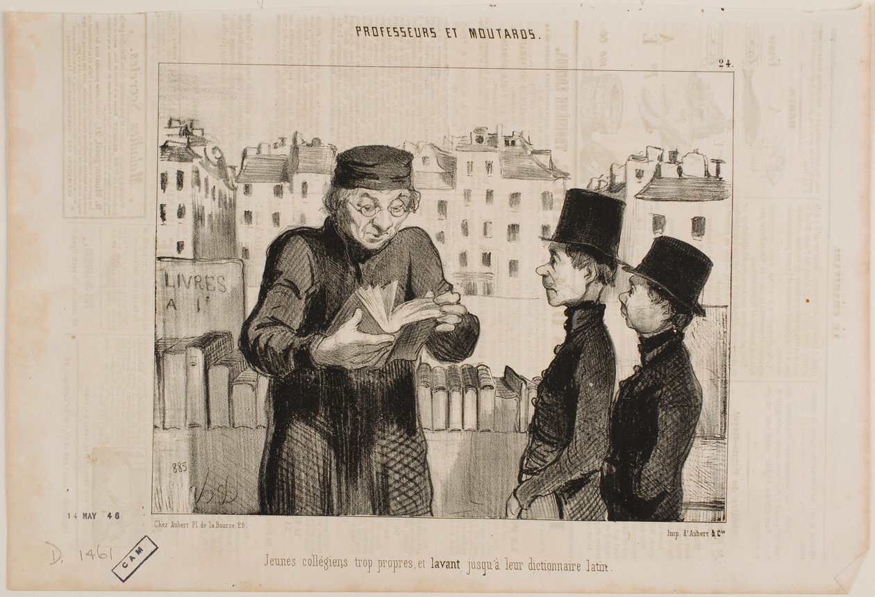 Jeunes élèves de lycée propres - Honoré Daumier