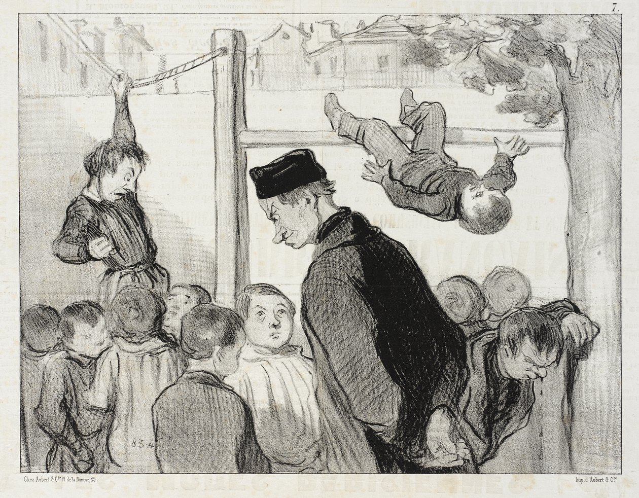 Çomme quoi la gymnastique forme les membres... - Honoré Daumier