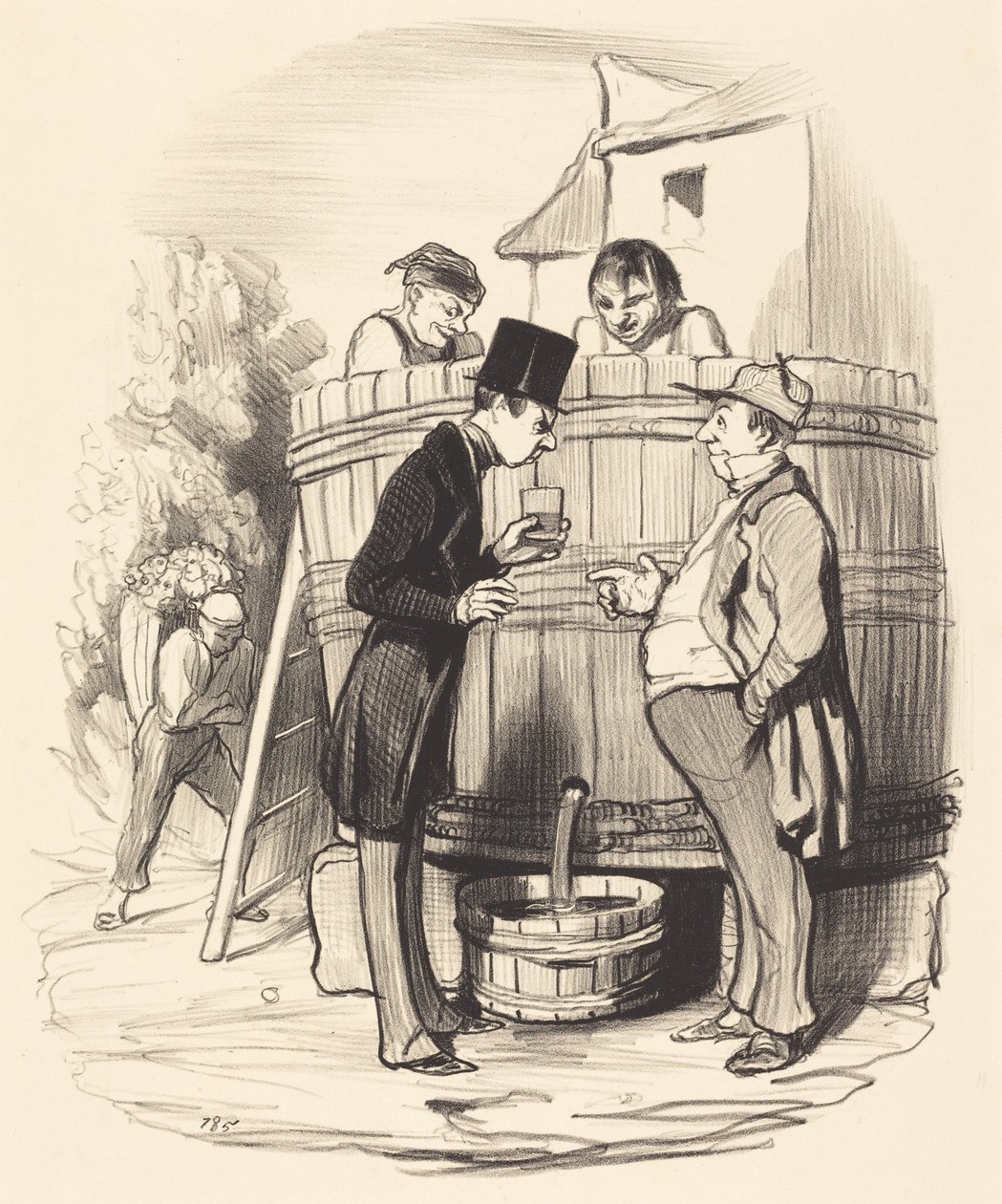 Comment trouvez-vous ce petit vin-la... - Honoré Daumier