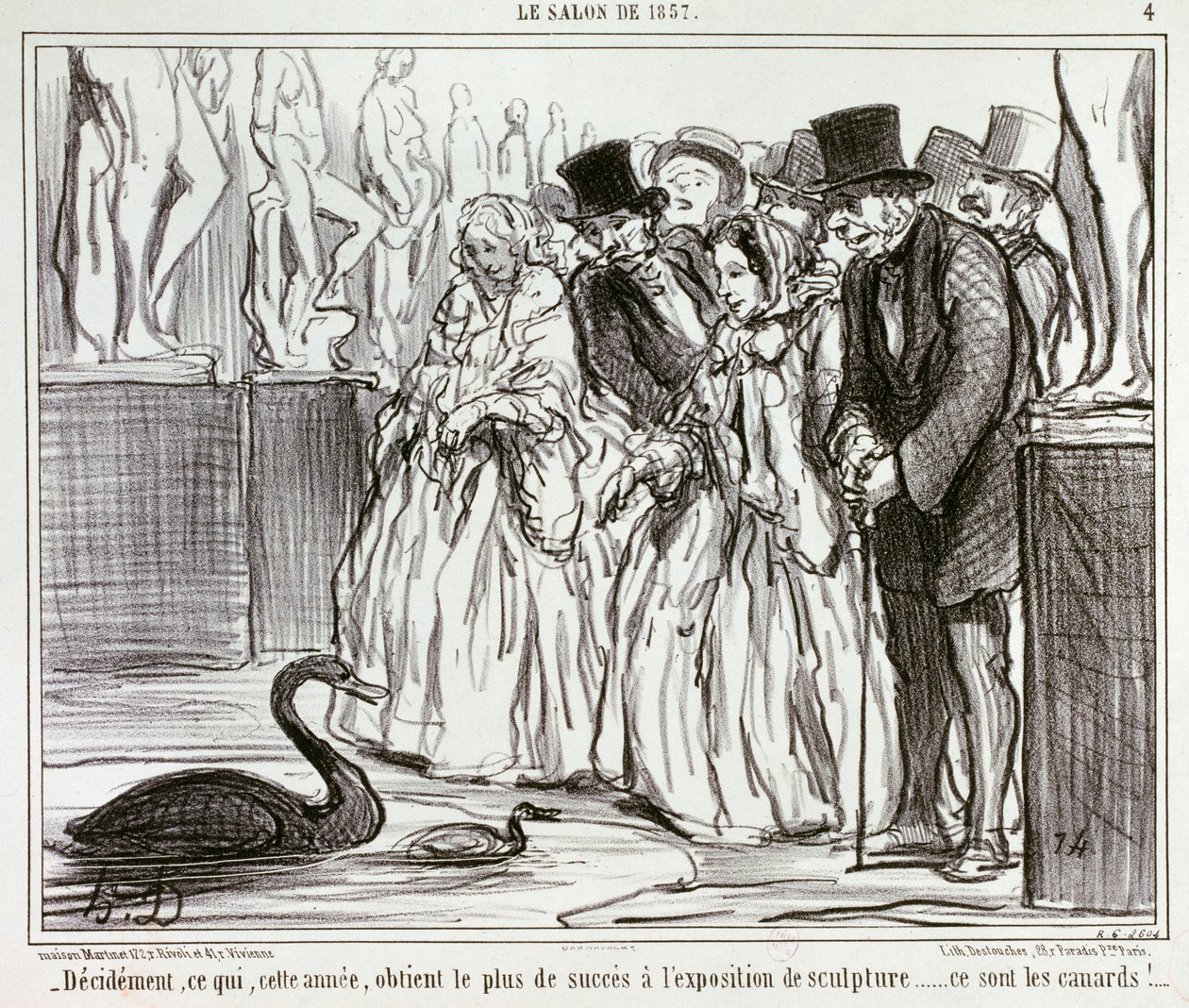 Décidément, ce qui, cette année, obtient le plus de succès à l’exposition de sculpture... / 4. - Honoré Daumier
