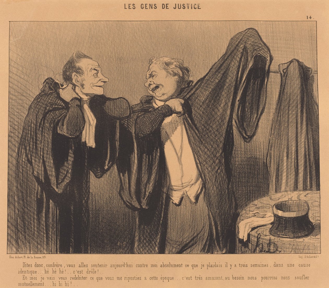 Sagen Sie mal, Kollege, Sie werden unterstützen... - Honoré Daumier