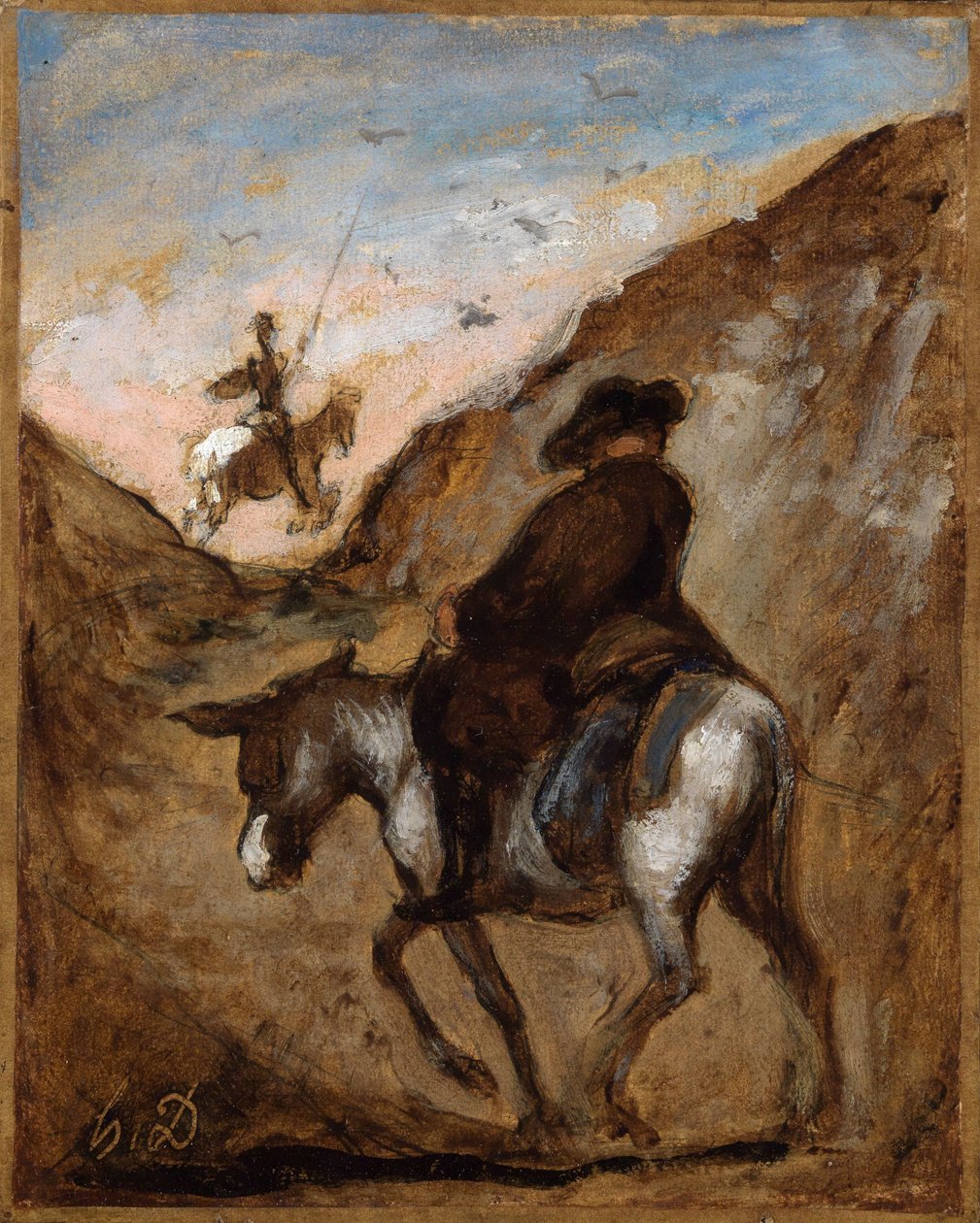 Don Quichotte et Sancho Panza - Honoré Daumier