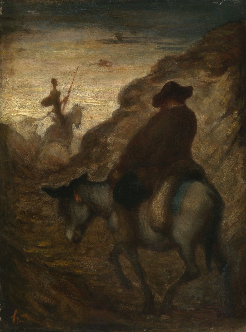 Don Quichotte et Sancho Panza, vers 1864-65 - Honoré Daumier