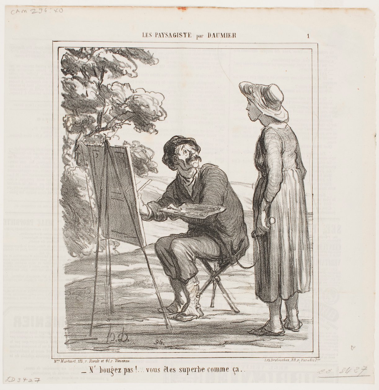 Ne bouge pas… tu es superbe comme ça… - Honoré Daumier
