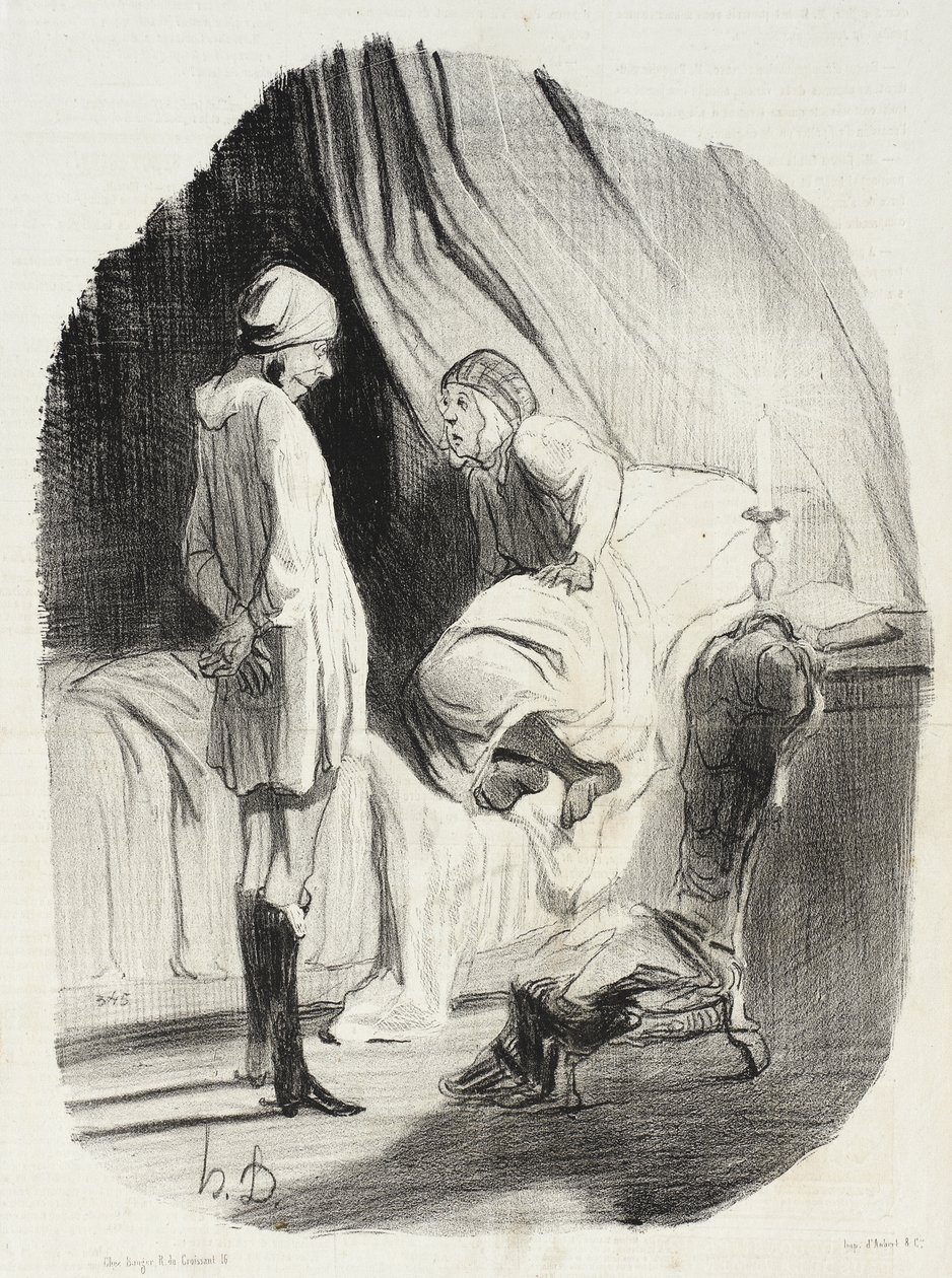 Eh! bien ma Didine, avons-nous assez dansé... - Honoré Daumier