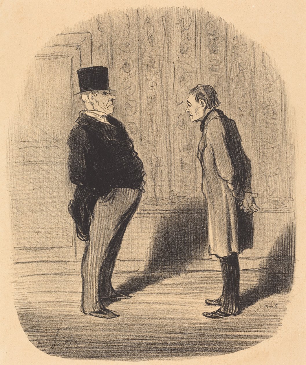 Eh! bien monsieur et mes trois termes... - Honoré Daumier