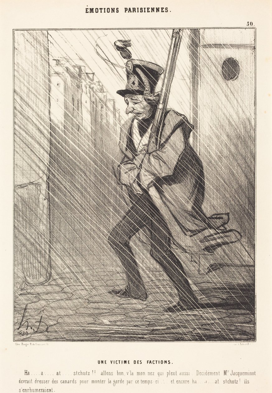 Emotions Parisiennes: Une Victime des Factions - Honoré Daumier