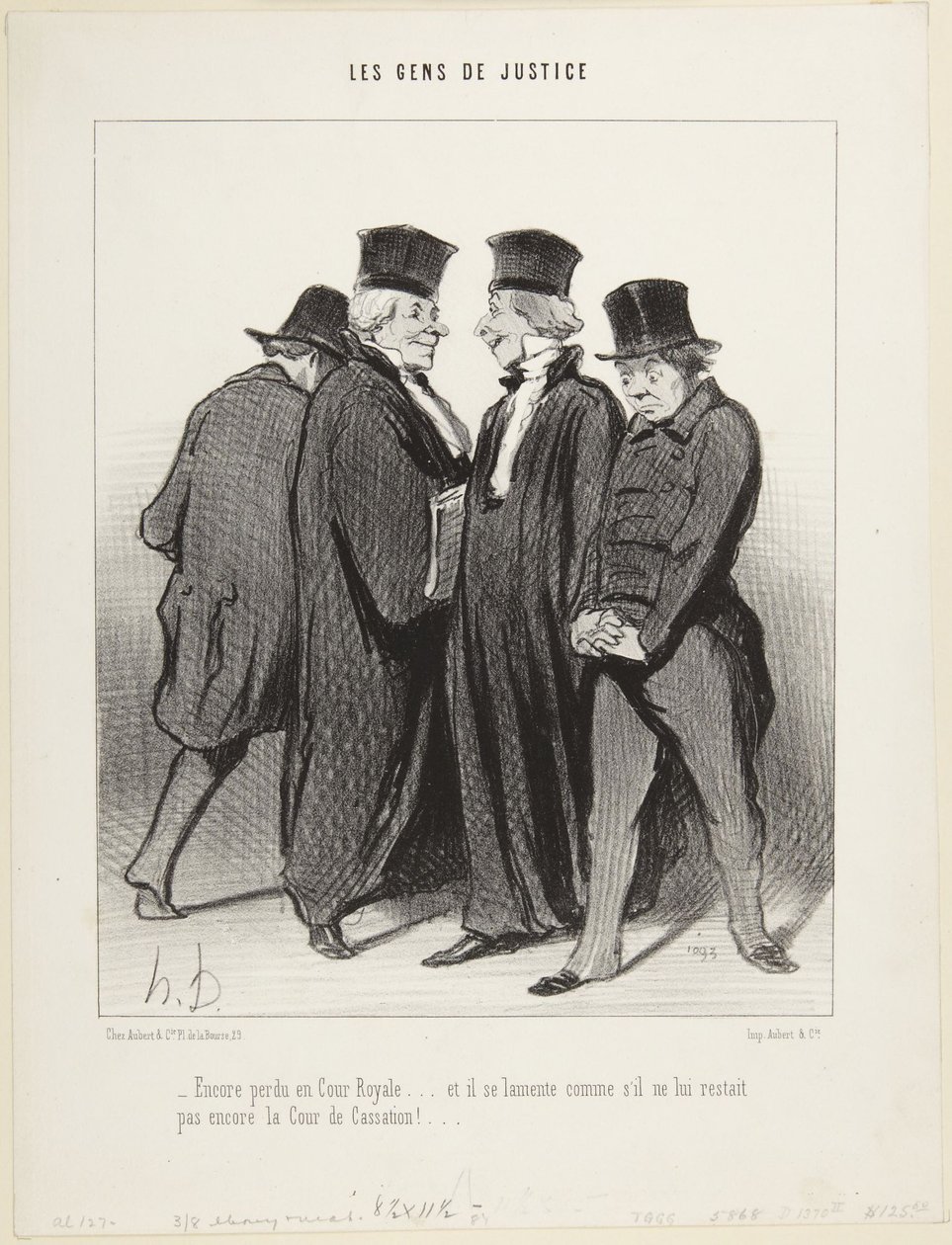 Encore perdu en Cour Royale..., number 34 from the series Les gens de Justice - Honoré Daumier