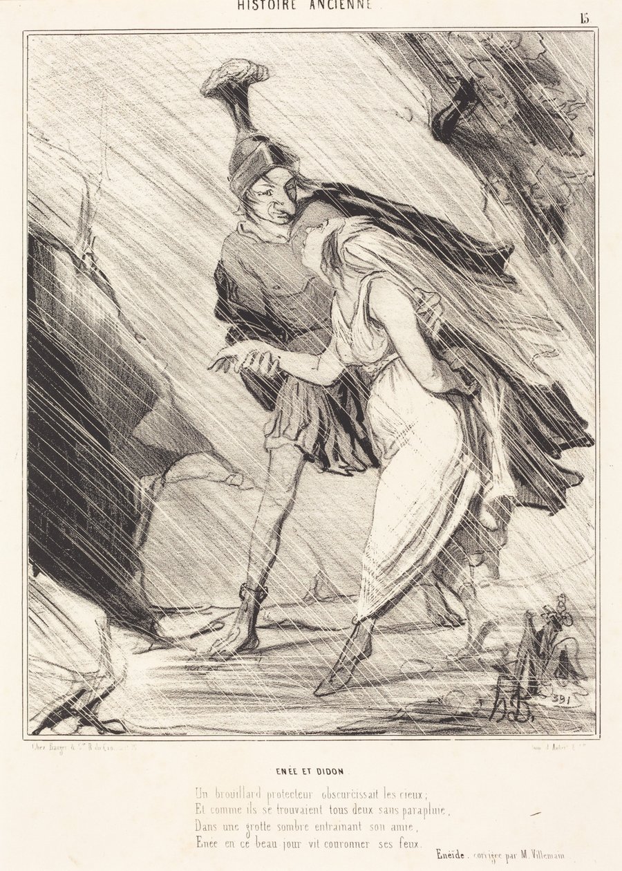 Enée et Didon - Honoré Daumier