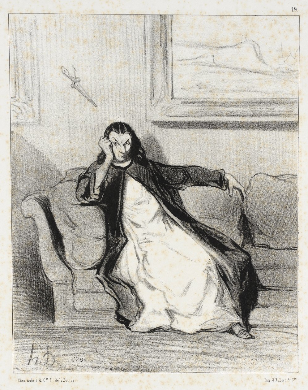 Enfer et damnation!...sifflée!... - Honoré Daumier