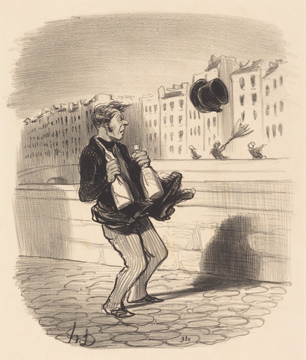 Entrez donc, monsieur... ne vous gênez pas... - Honoré Daumier
