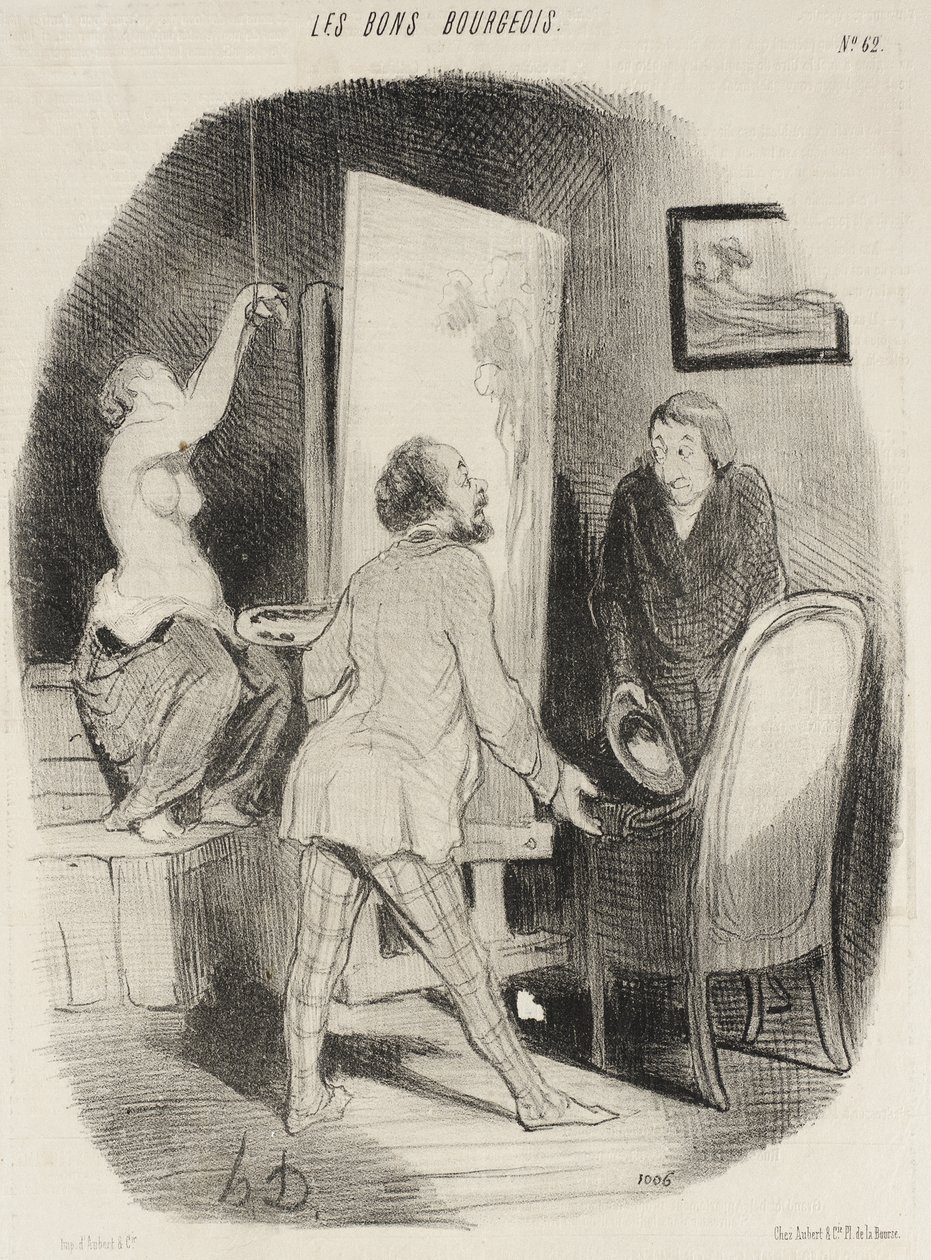 Entrez donc, monsieur ... ne vous gênez pas ... - Honoré Daumier