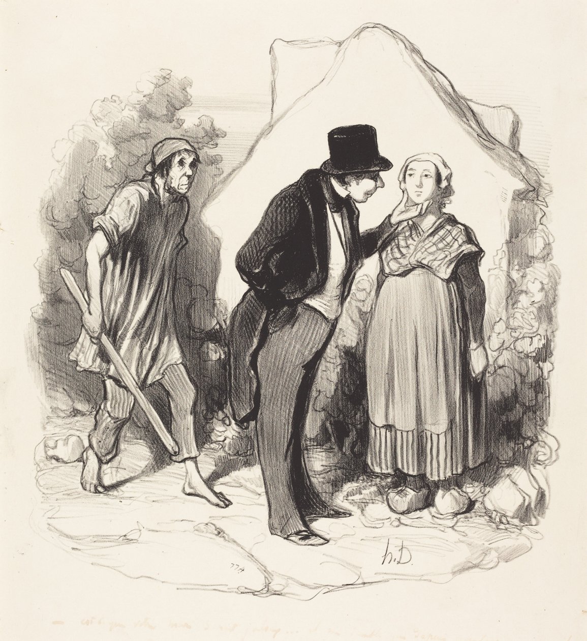 Est-ce que votre mari serait jaloux... - Honoré Daumier