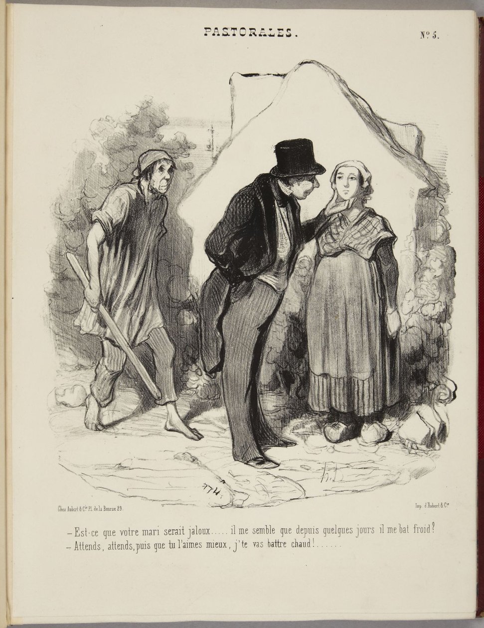 Est-ce que votre mari serait jaloux... - Honoré Daumier