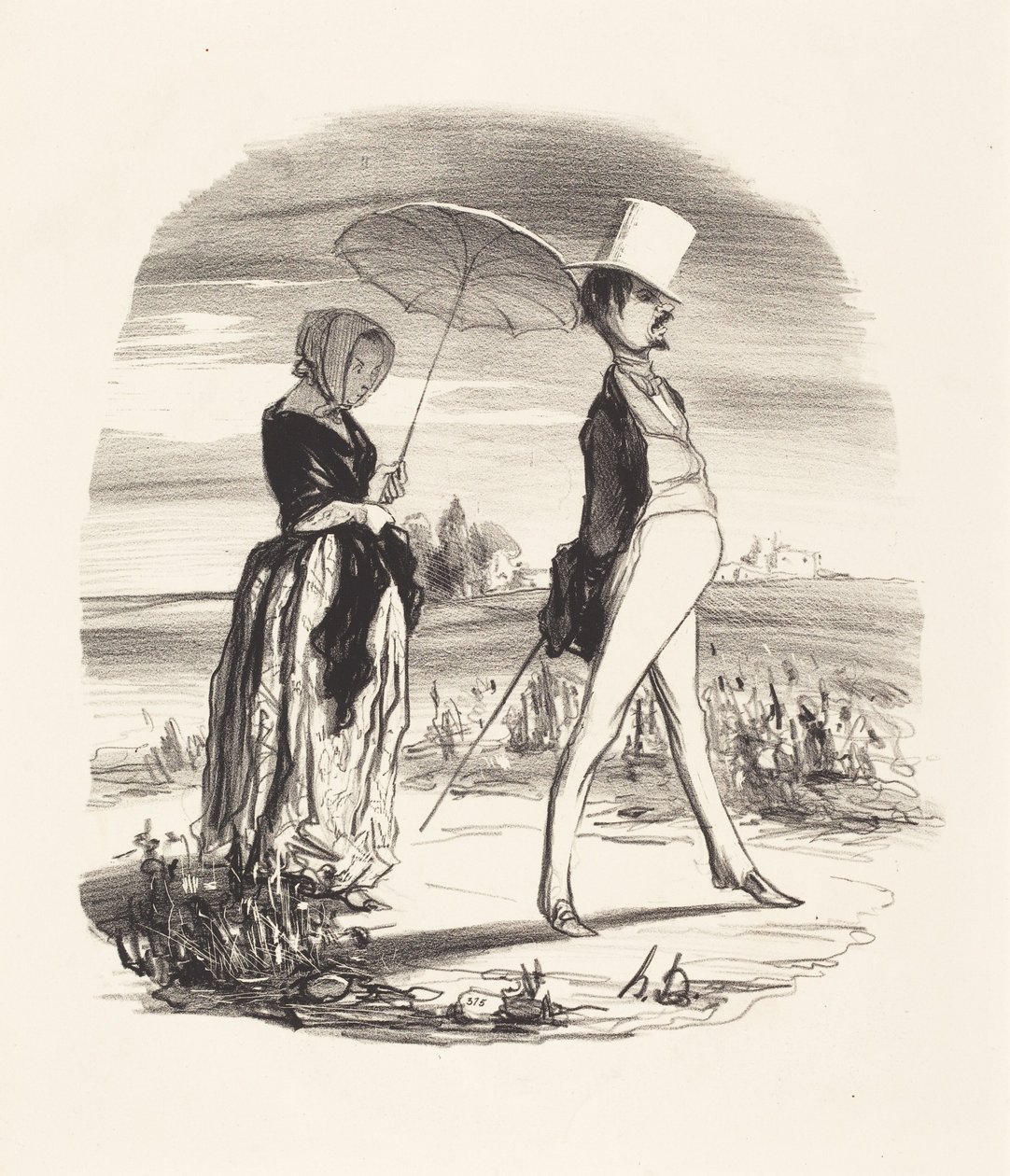 Et on appelle ça descendre le fleuve de la vie... - Honoré Daumier