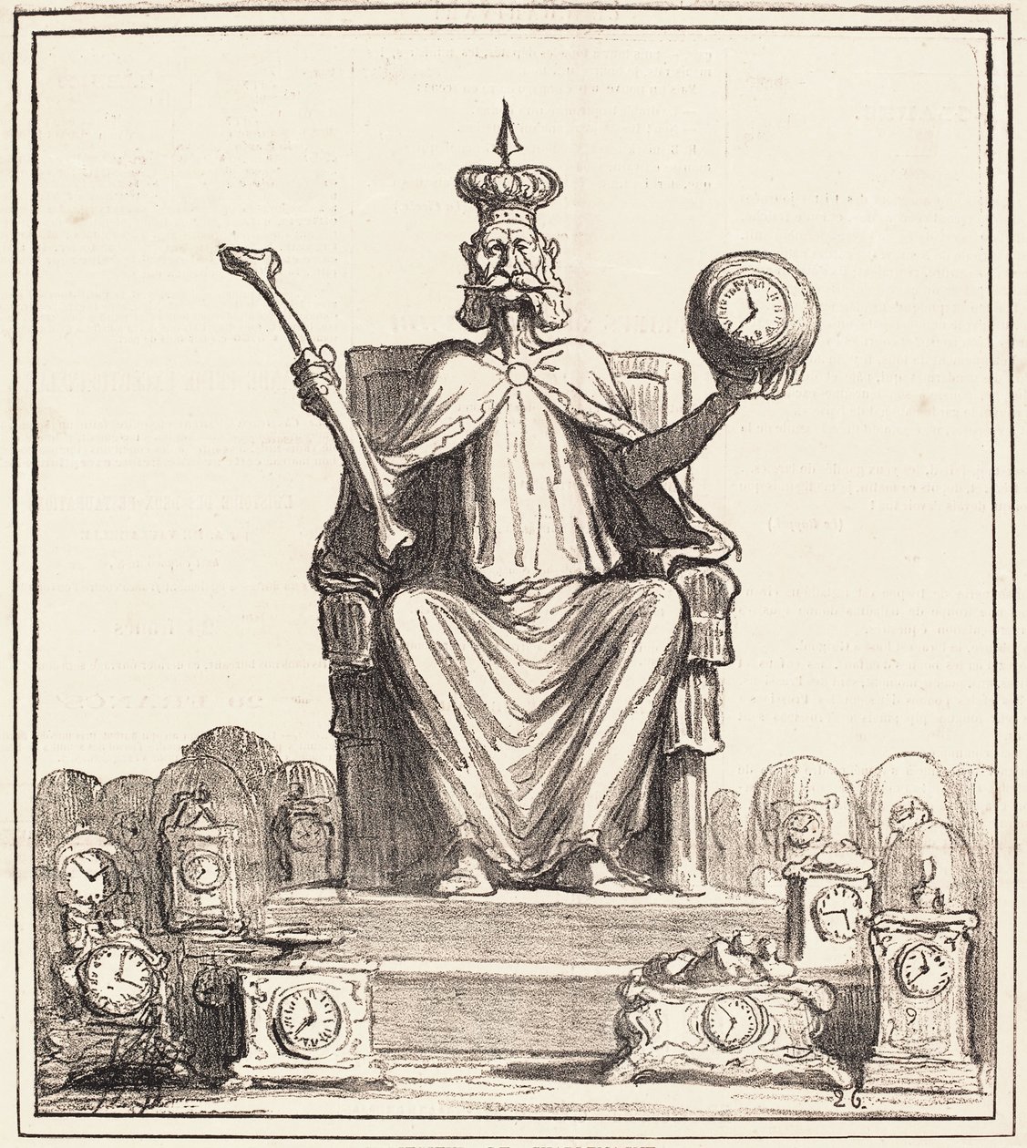 Honoré Daumier, "Successeur de Charlemagne" - Honoré Daumier