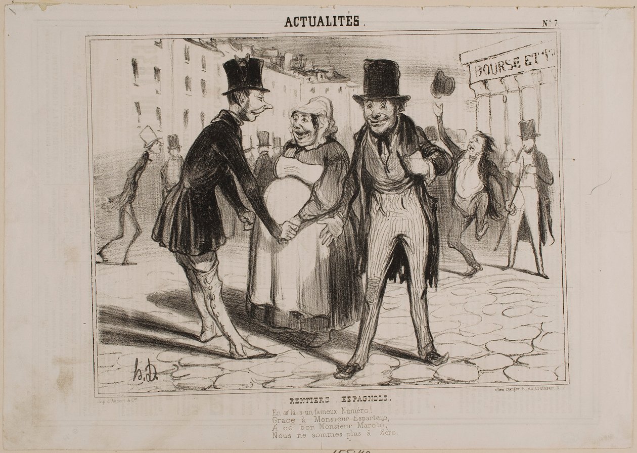 INVESTISSEURS EN ACTIONS ESPAGNOLES - Honoré Daumier