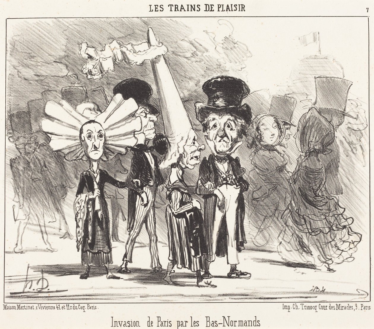 Invasion de Paris par les Bas-Normands - Honoré Daumier