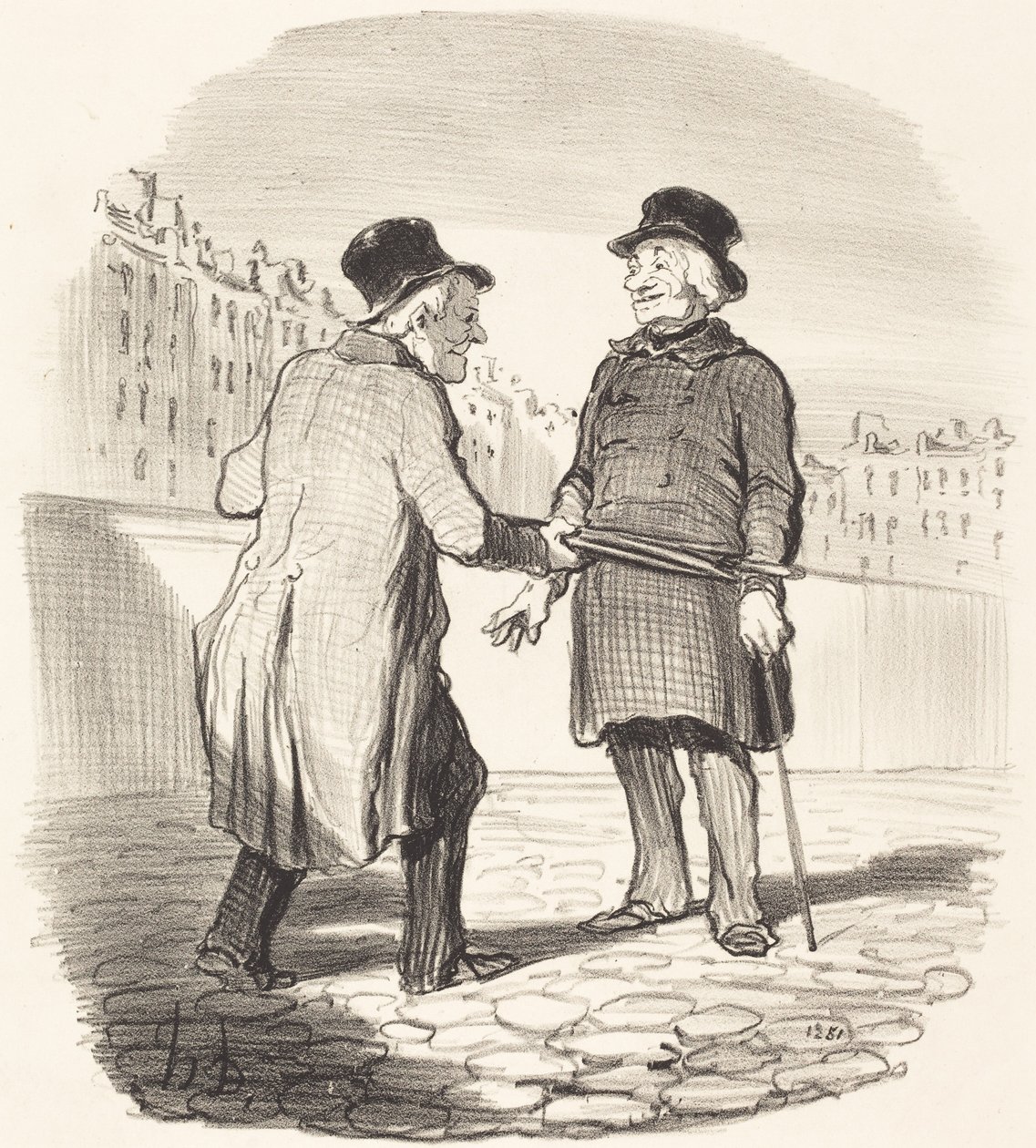 Je vous arrête, mauvais sujet... - Honoré Daumier