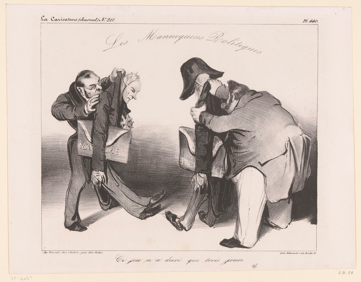 Caricature de la marine et de la présidence - Honoré Daumier