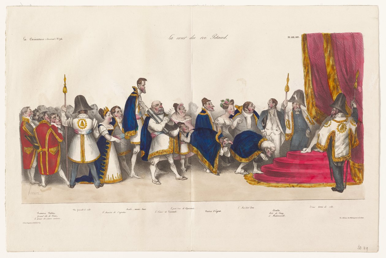 La Cour du Roi Petaud - Honoré Daumier