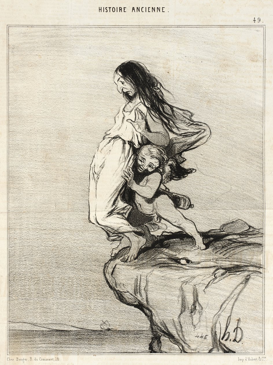La Mort de Sappho - Honoré Daumier