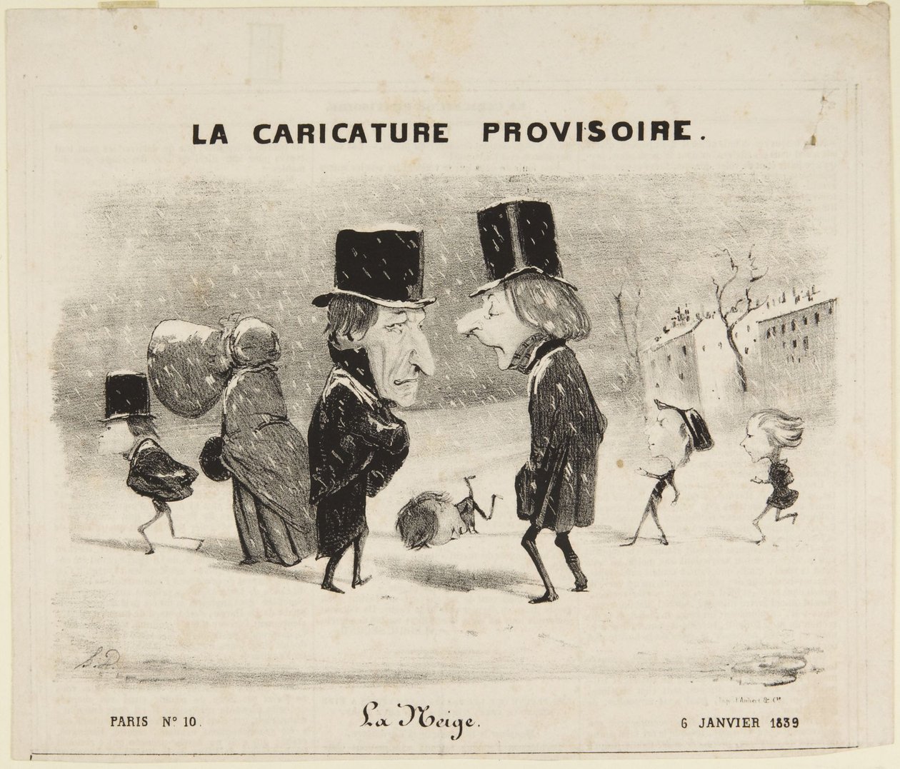 La Neige - Honoré Daumier
