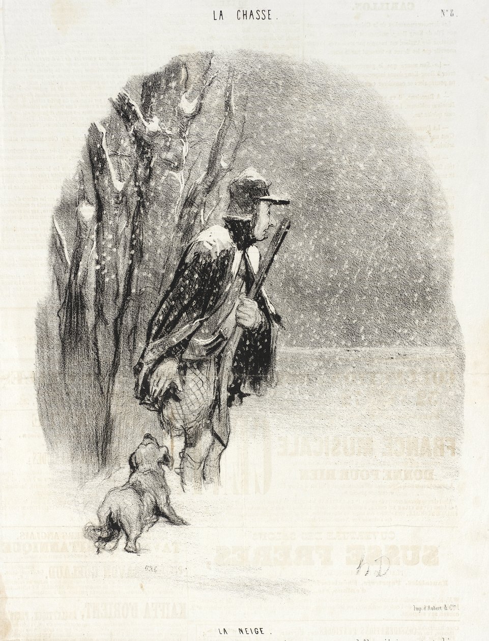 La Neige - Honoré Daumier