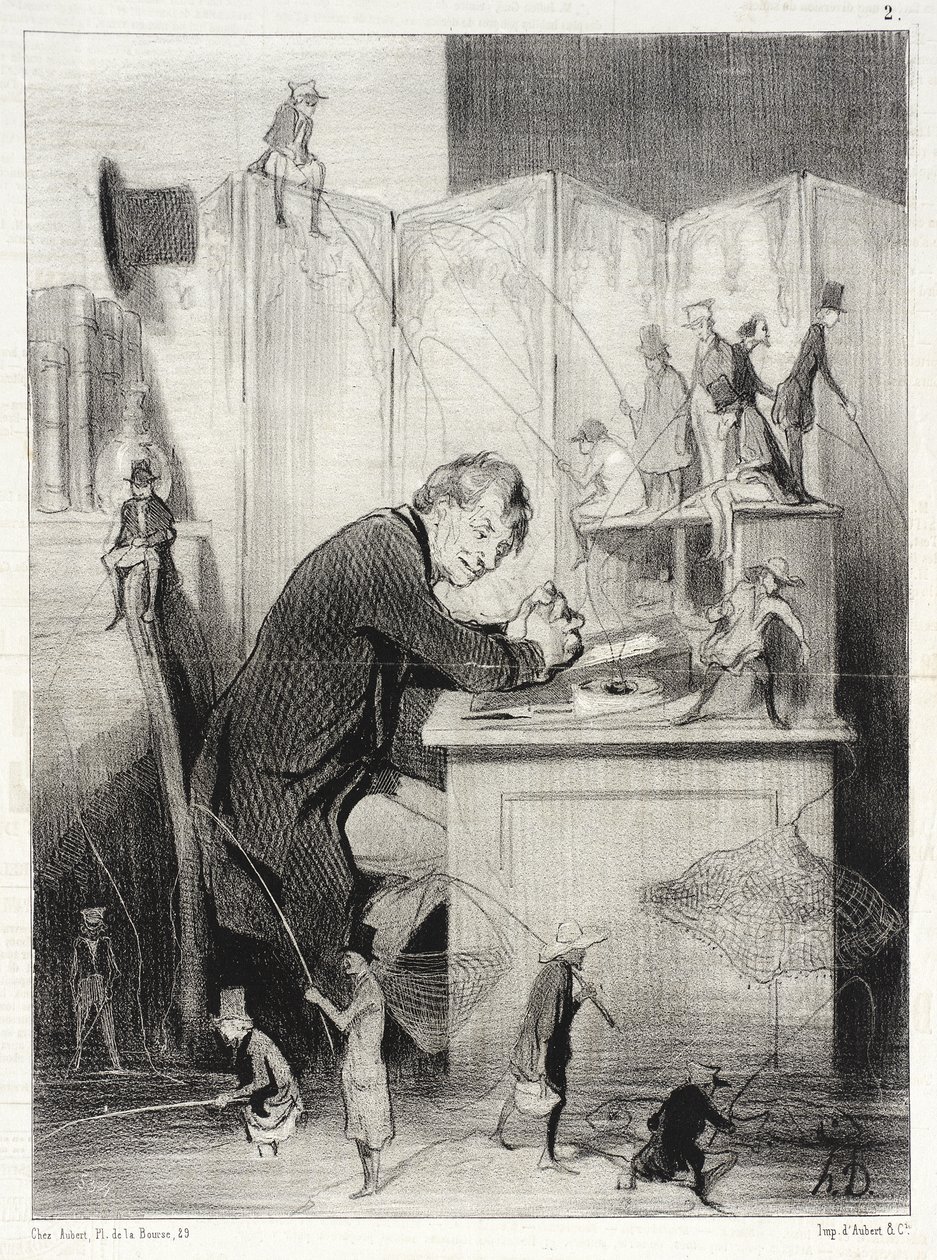 La Pêche - Honoré Daumier