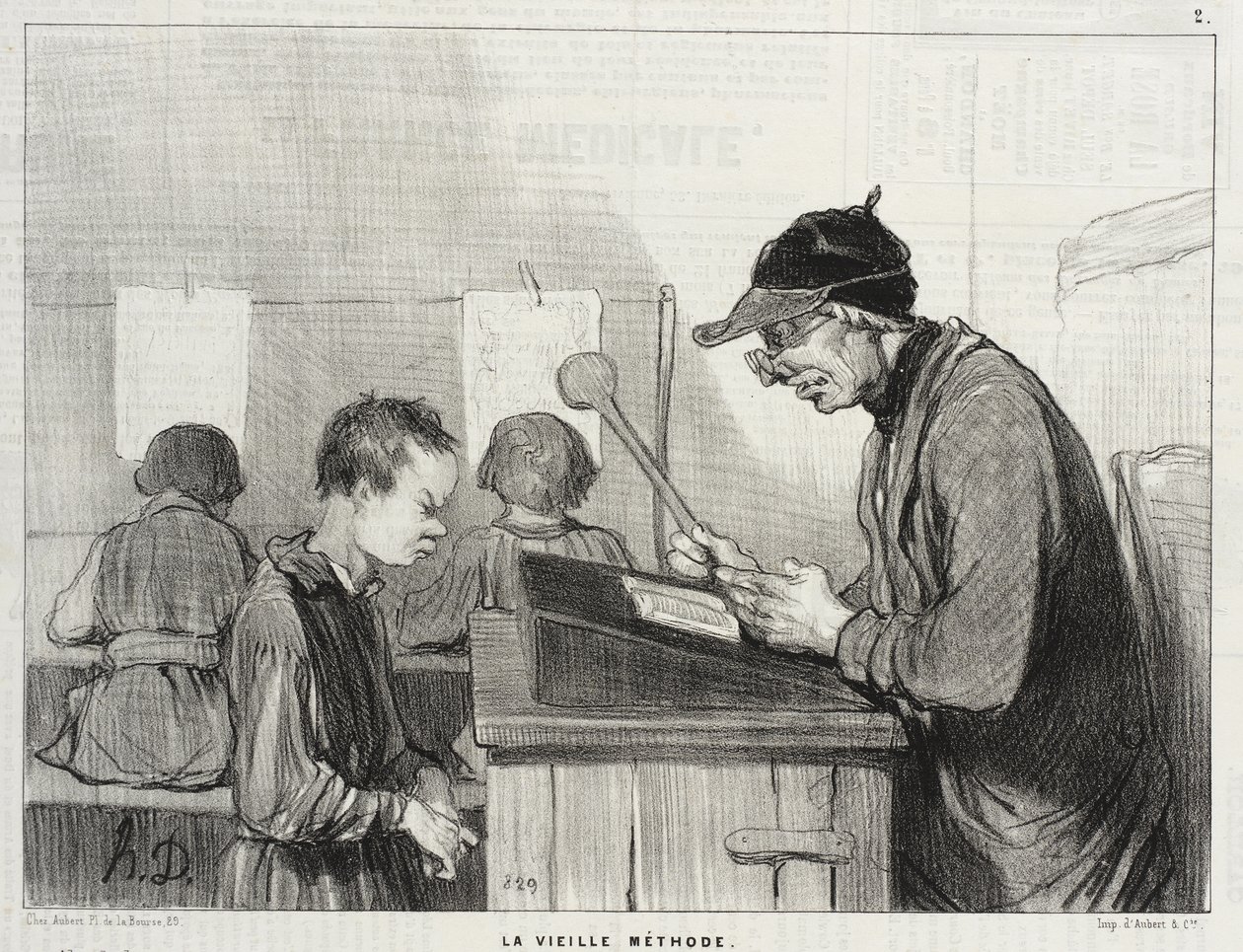 La Vielle Méthode - Honoré Daumier