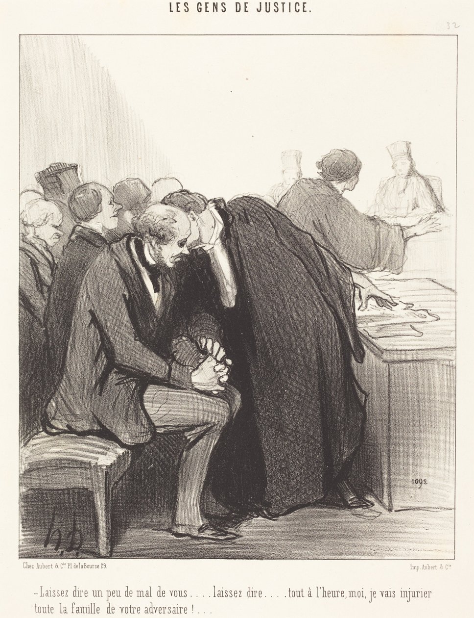 Laissez dire un peu de mal de vous... - Honoré Daumier