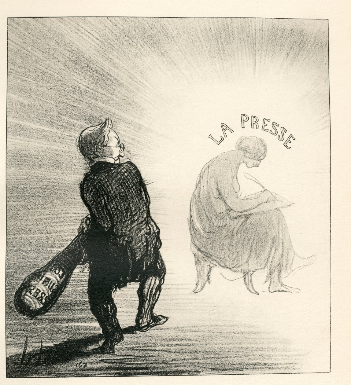 Le Charivari, satirique en N & B - Honoré Daumier