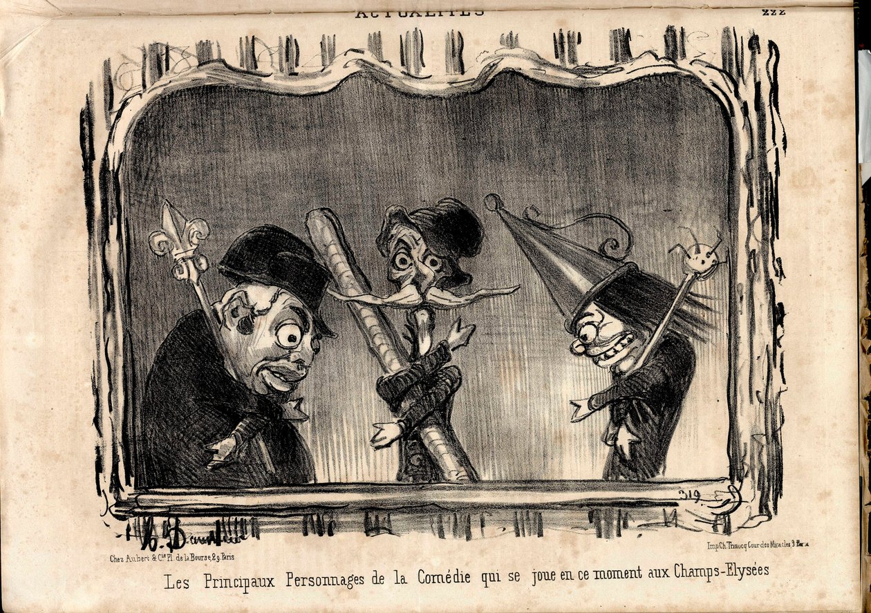 Le Charivari, Satirique en N & B - Honoré Daumier