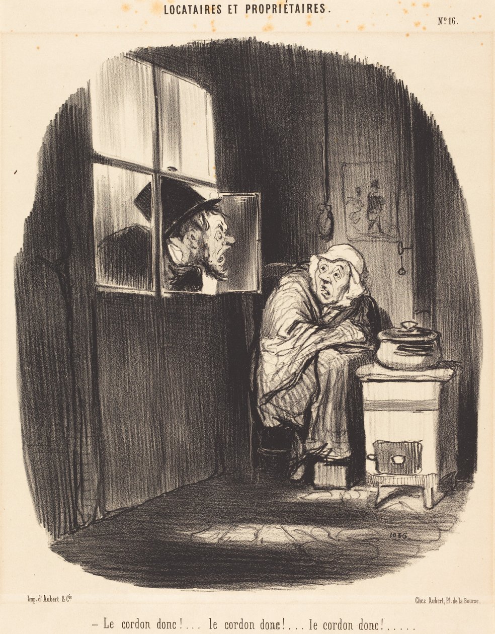 Le Cordon donc!... - Honoré Daumier