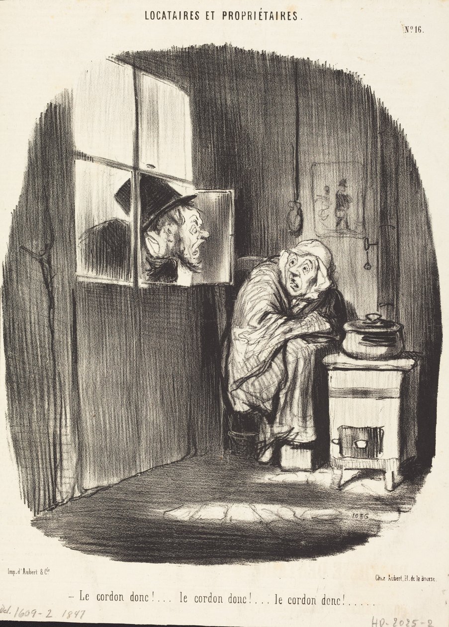 Le Cordon donc!... - Honoré Daumier