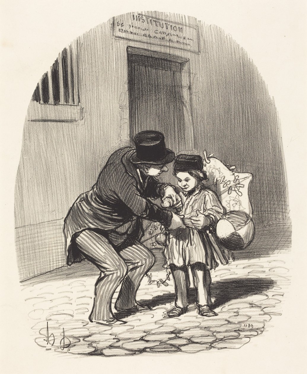 Le Jour de sortie - Honoré Daumier