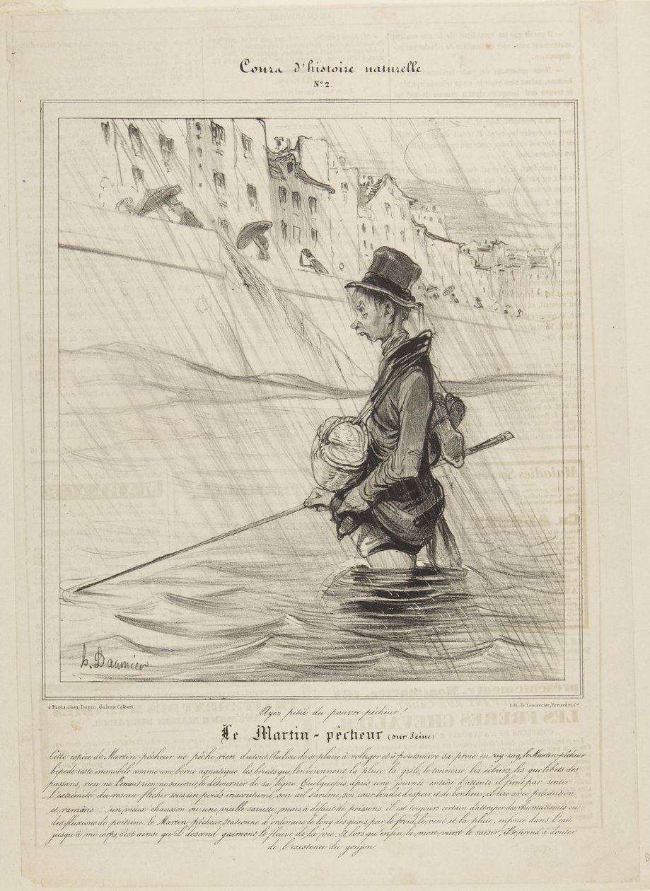 Le Martin-Pêcheur (sur Seine) - Honoré Daumier