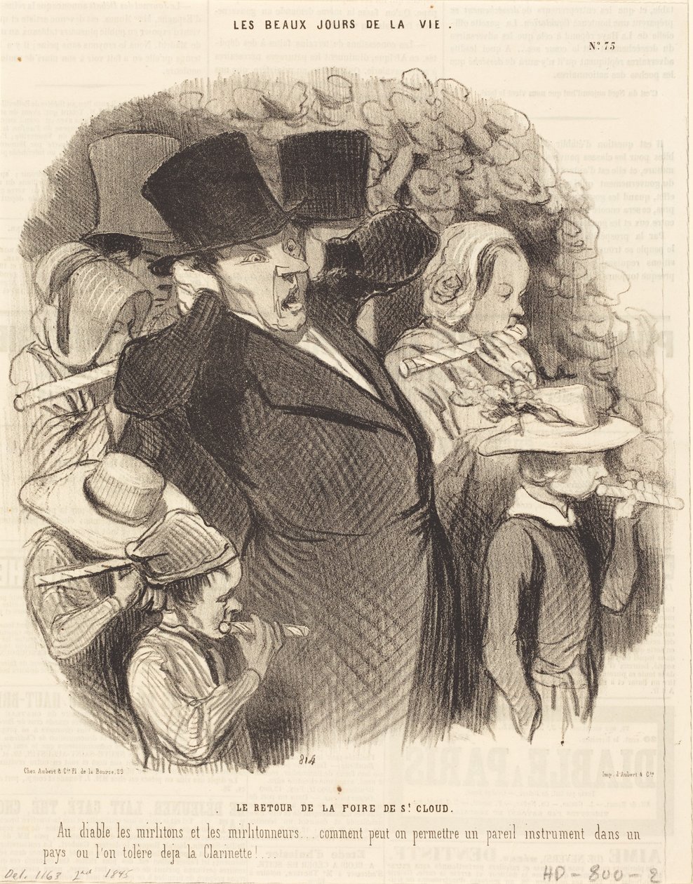 Le Retour de la foire de Saint-Cloud - Honoré Daumier