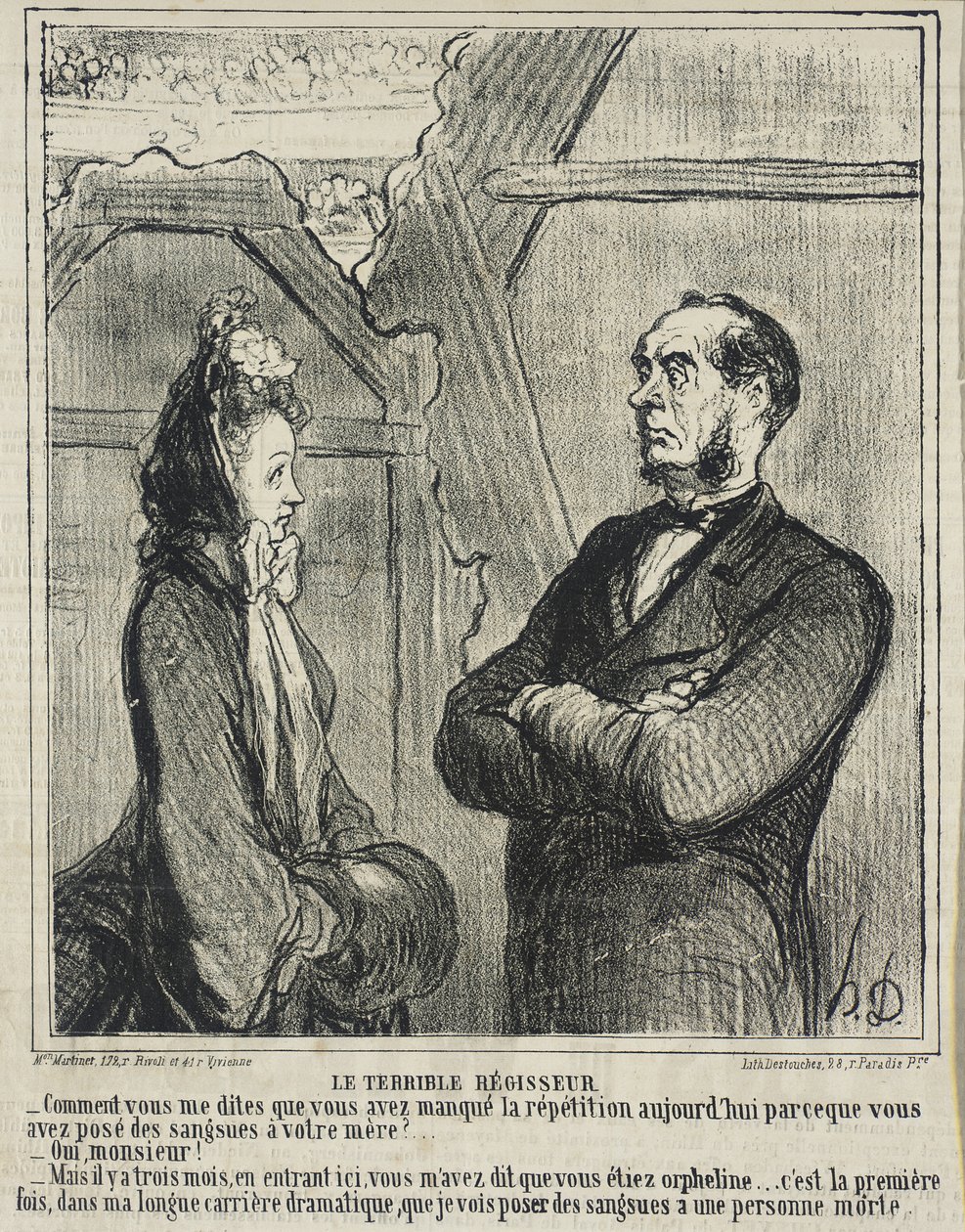 Le Terrible régisseur - Honoré Daumier