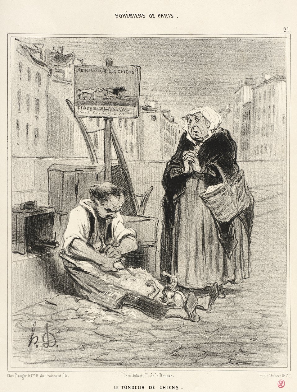 Le Tondeur de chiens - Honoré Daumier