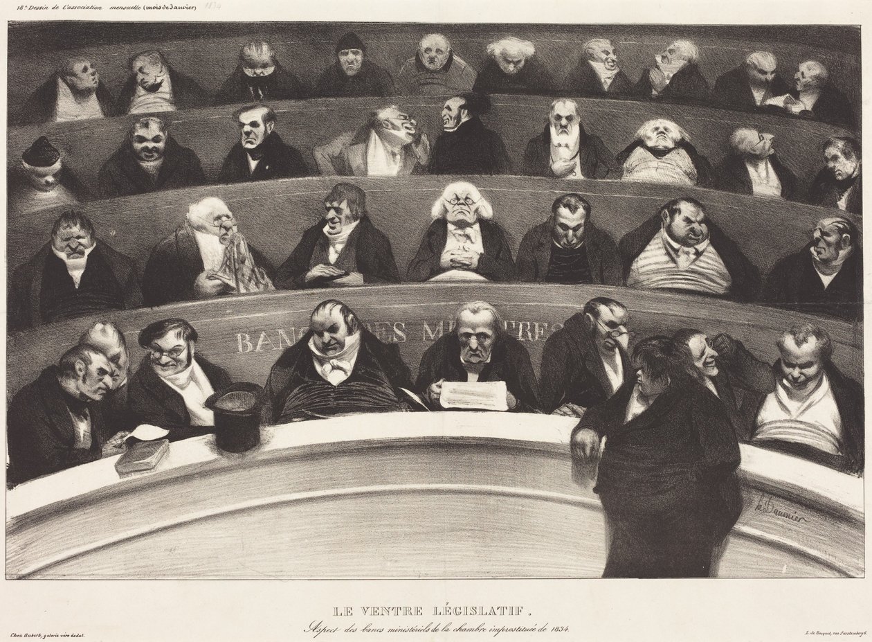 Le Ventre législatif - Honoré Daumier