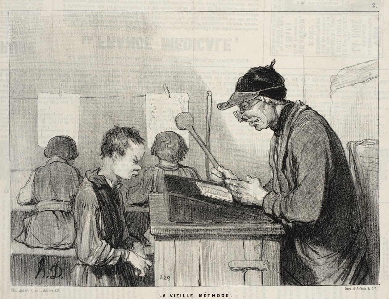 La vieille méthode - Honoré Daumier