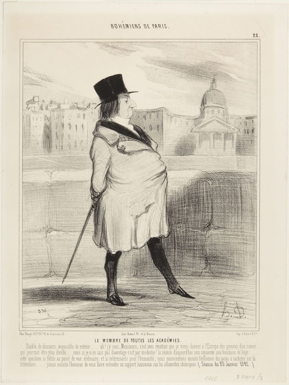 Le membre de toutes les académies (The member of all academies) - Honoré Daumier