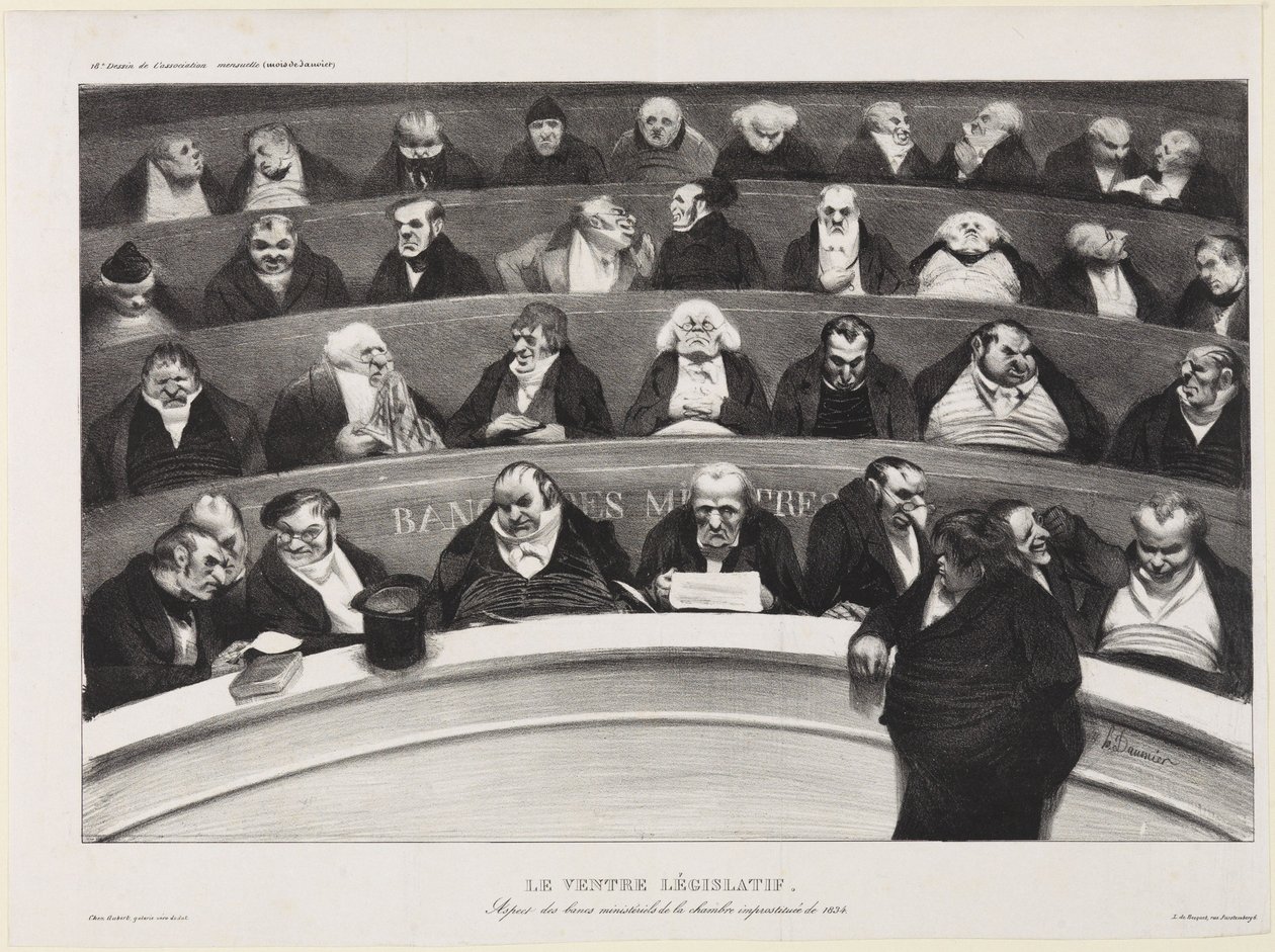 Le ventre législatif - Honoré Daumier