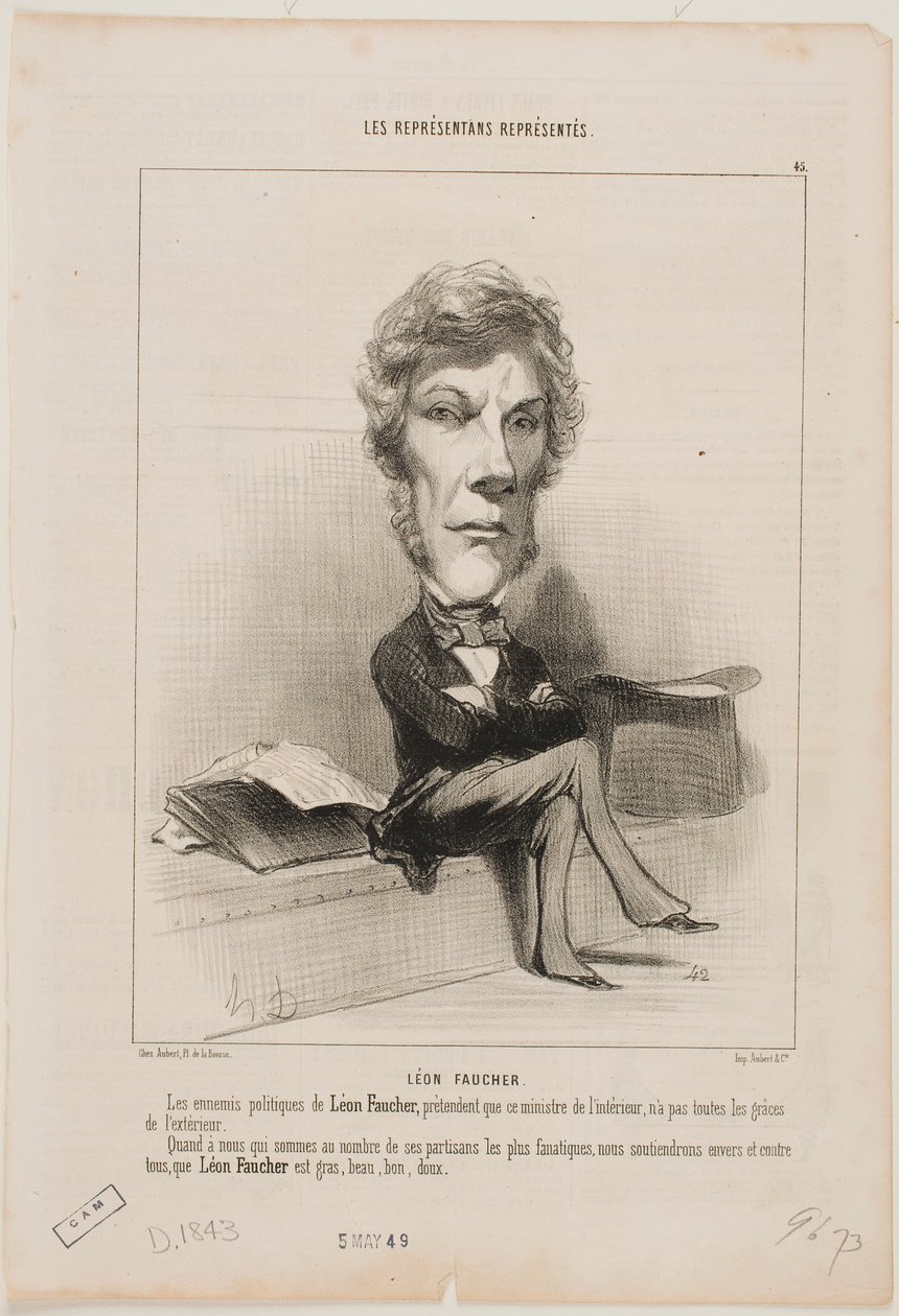 Leon Faucher - Honoré Daumier